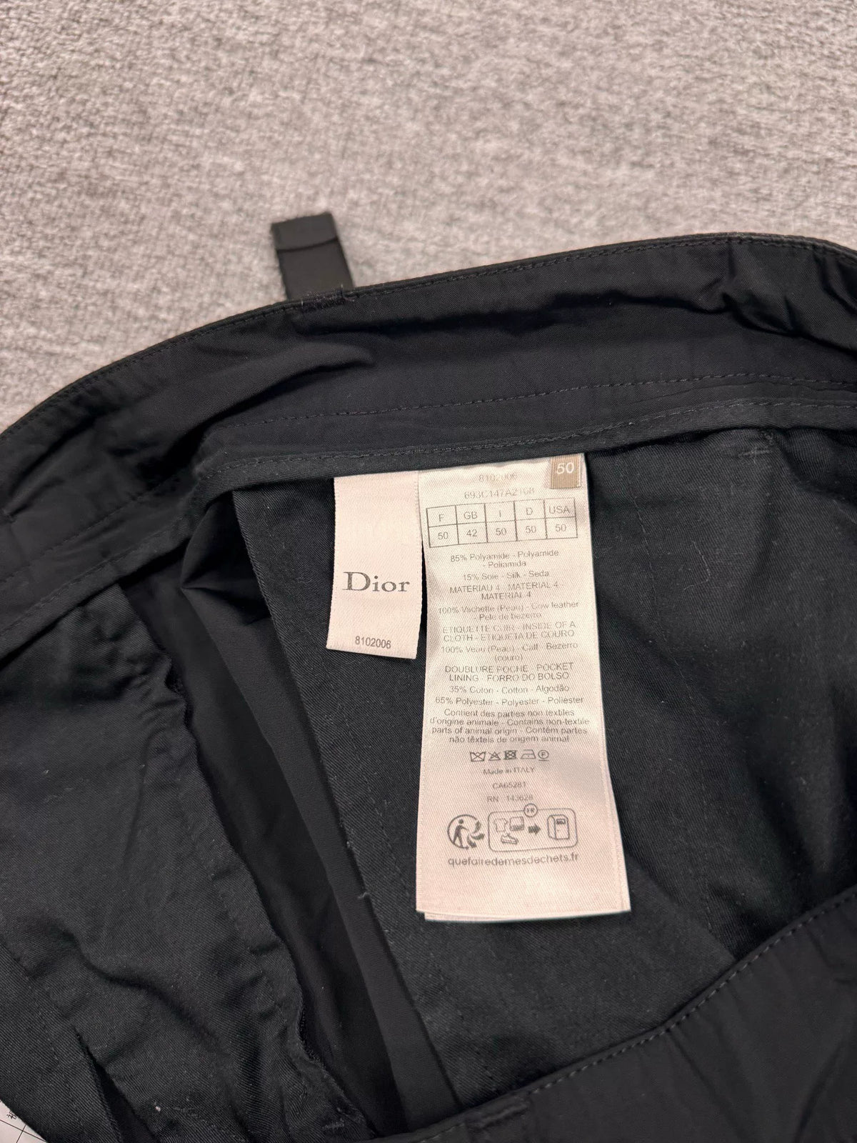Dior SS26 Ribbon Cargo Shorts