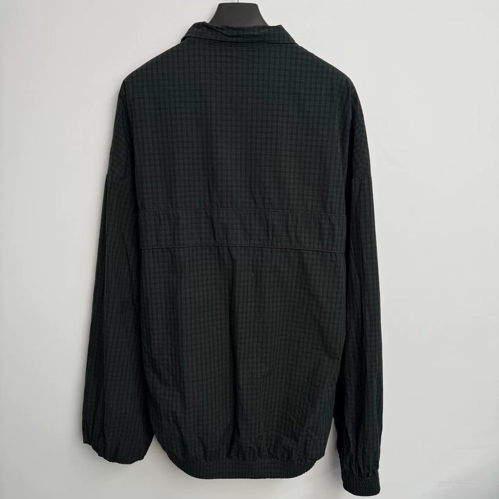 Balenciaga Solid Color Zip-Up Stand Collar Jacket - Devines
