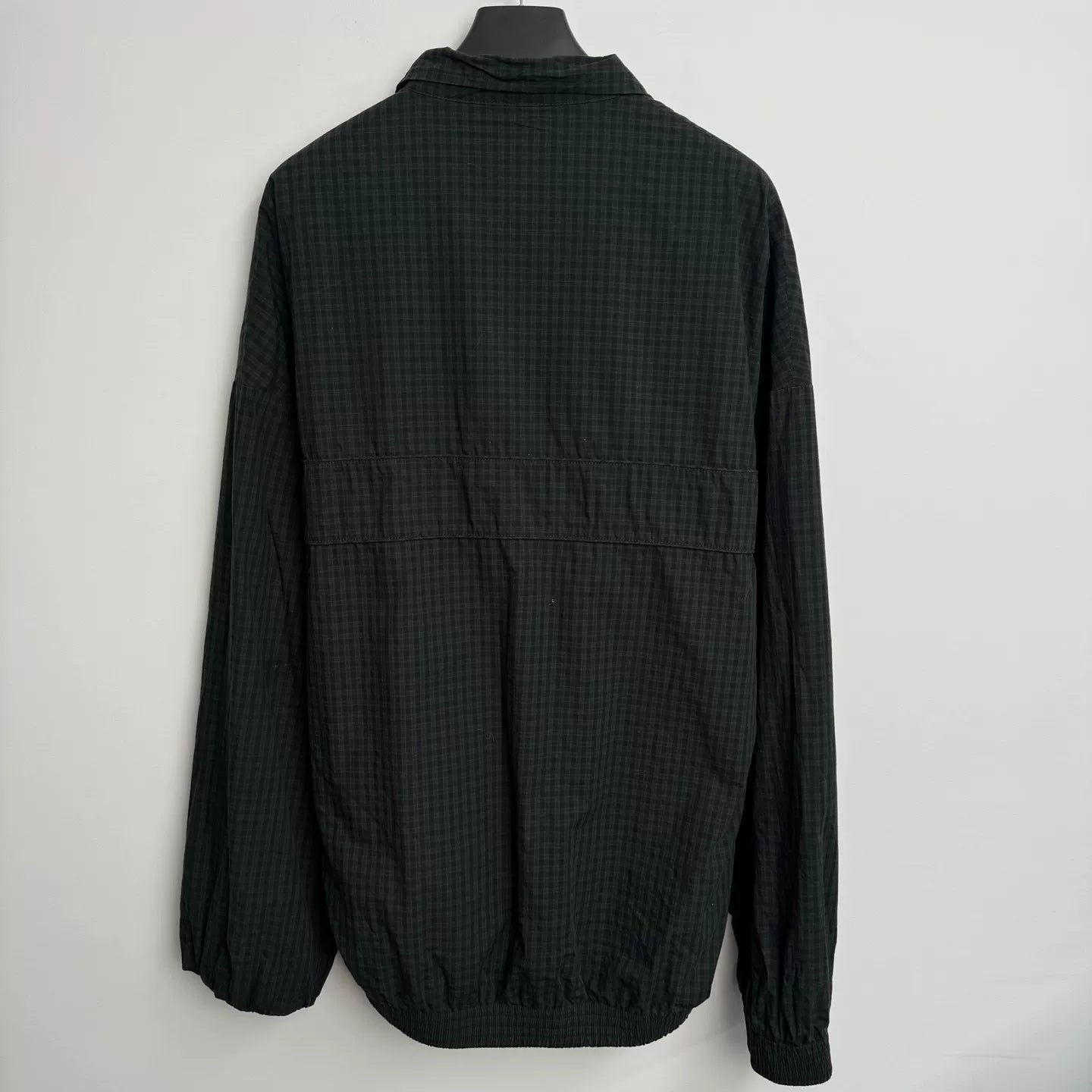 Balenciaga Solid Color Zip-Up Stand Collar Jacket - Devines