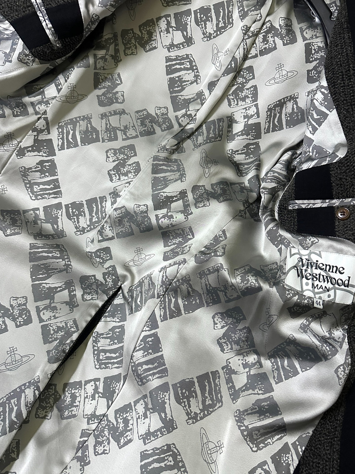 Vivienne Westwood Striped Chesterfield Coat