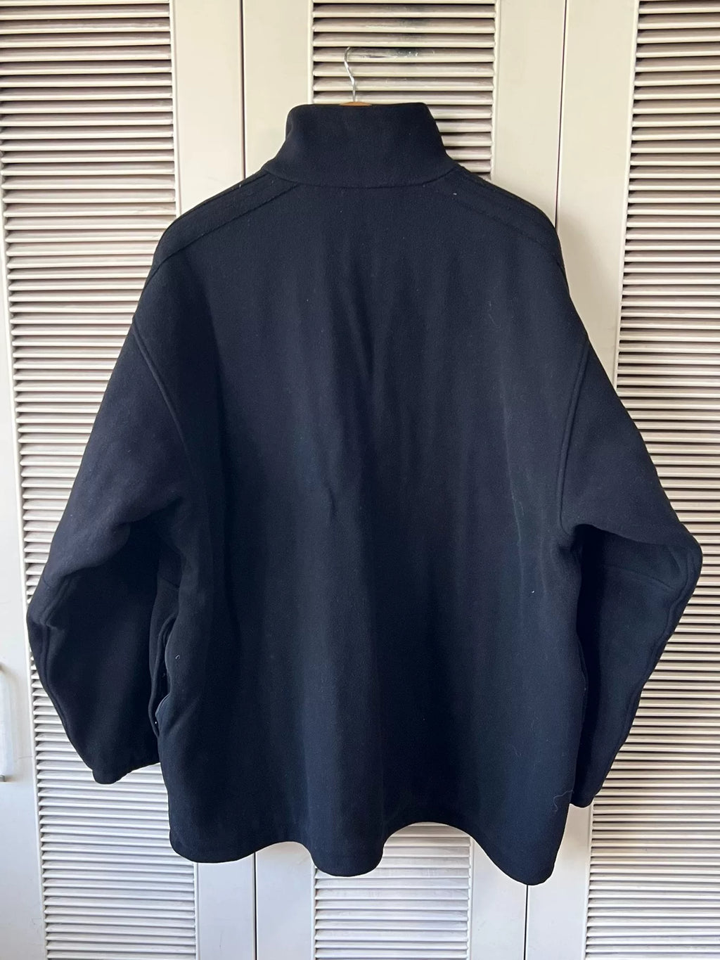 Balenciaga Men's Black Logo Zip-Up Jacket
