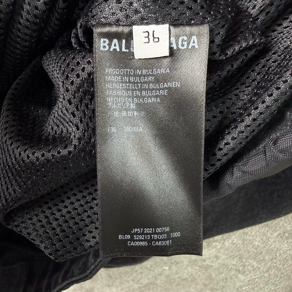 Balenciaga Print Denim Panel Shell Jacket