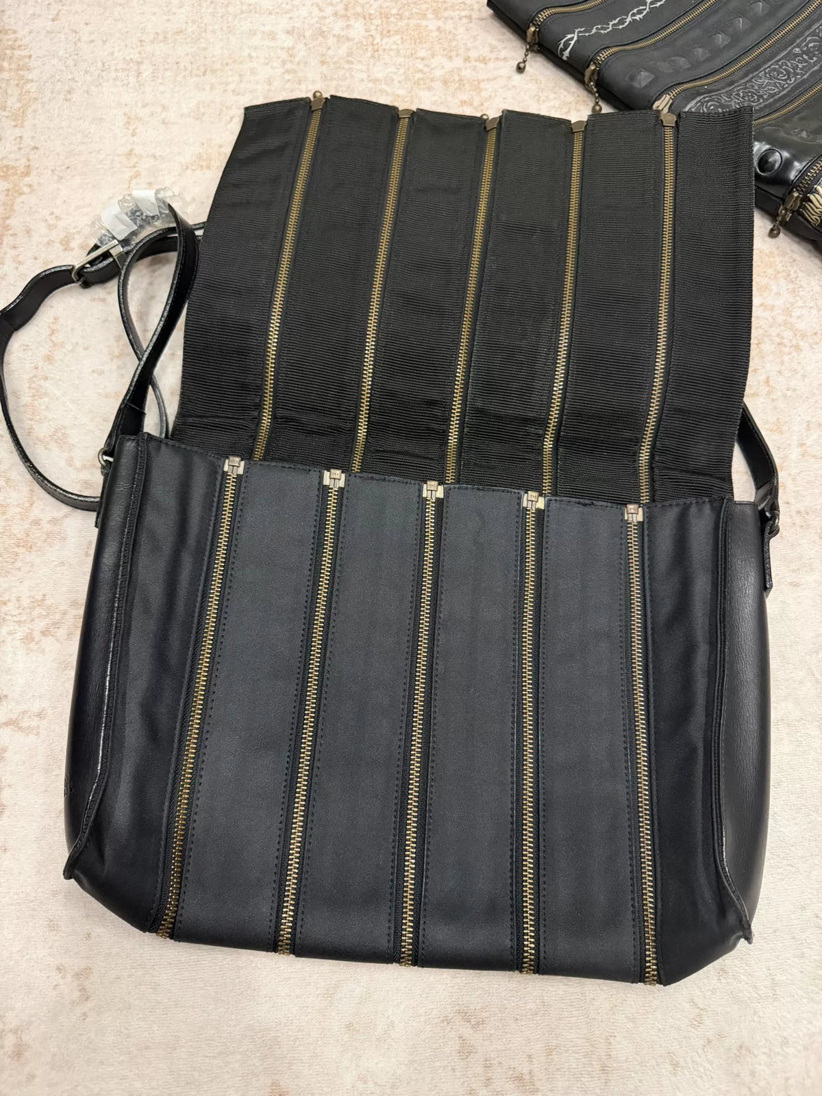 Jean Paul Gaultier Dragon Pattern Structured Crossbody Bag