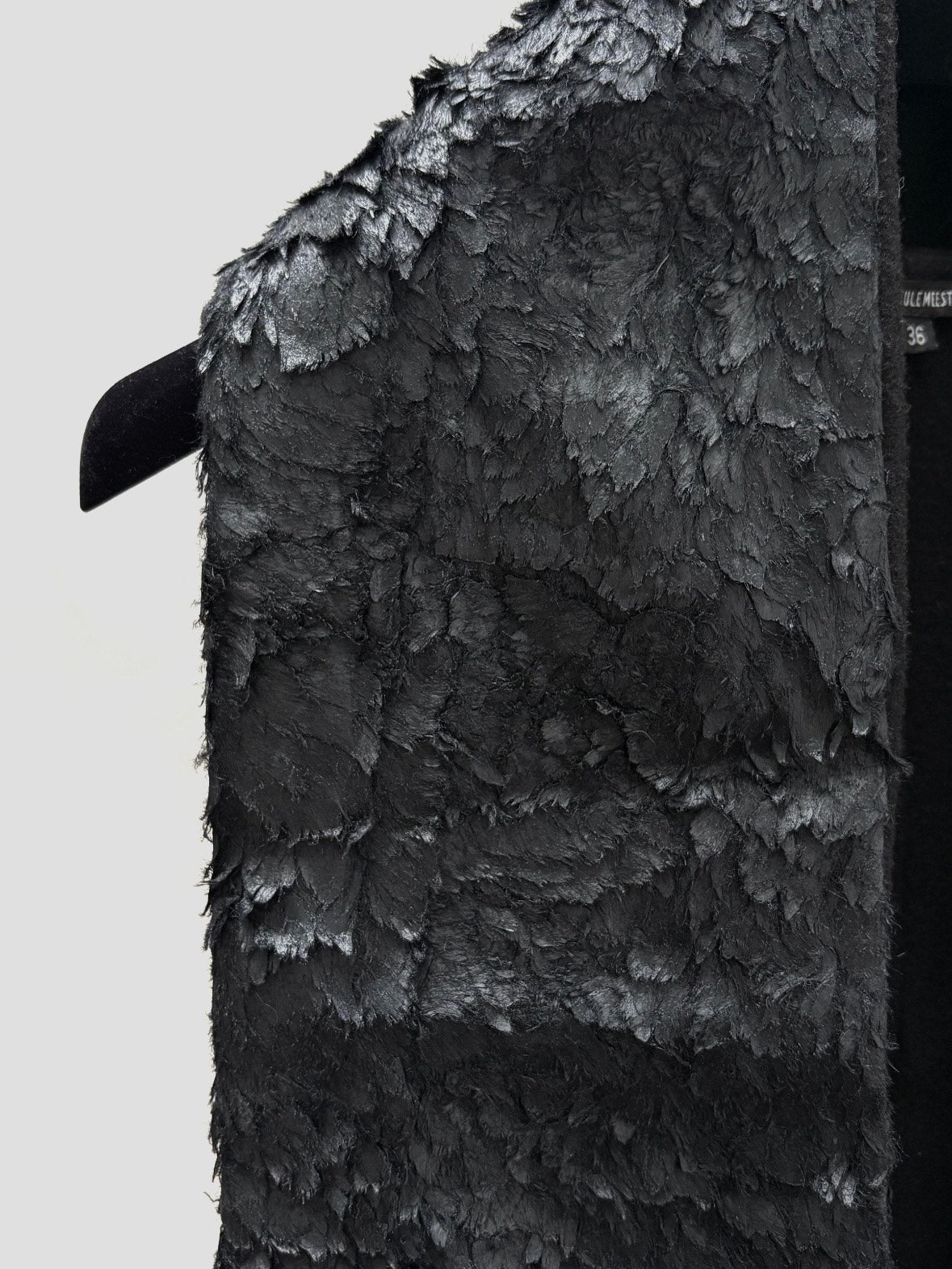 Ann Demeulemeester AW15 Crow Feather Vest