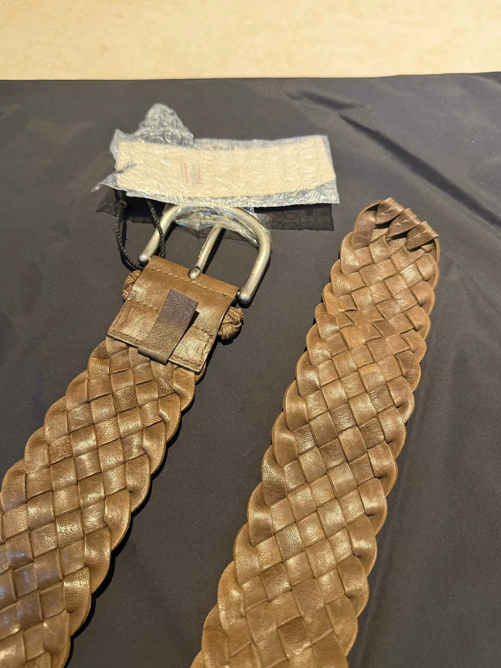 Prada Woven Brown Belt