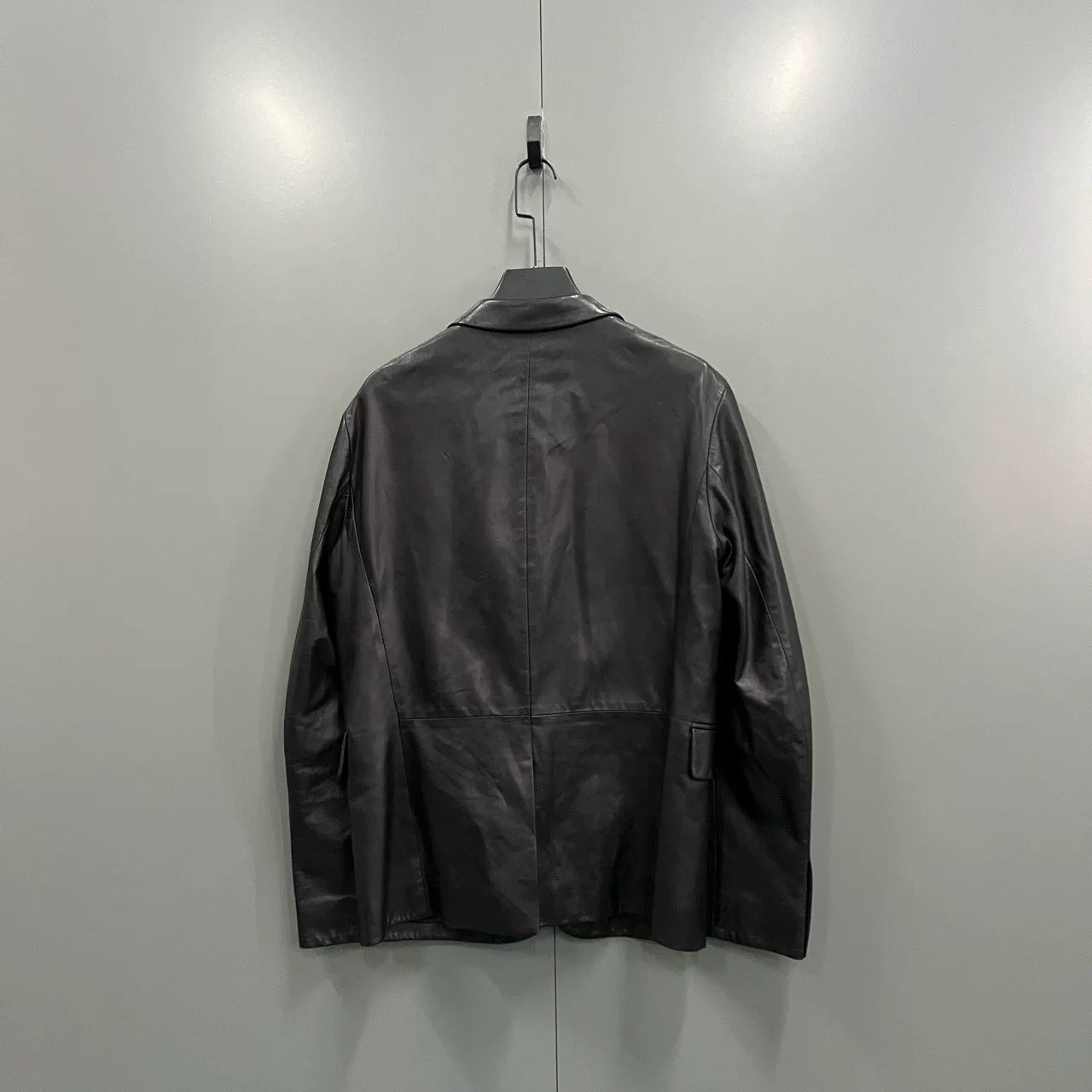 Prada Black Leather Blazer