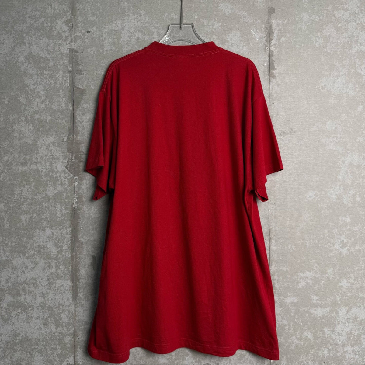 Balenciaga Keep Calm Red Short Sleeve T-Shirt