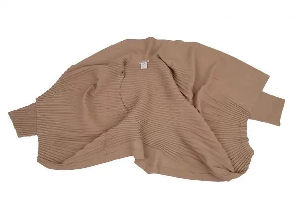 Issey Miyake Vintage Brown Pleated Top
