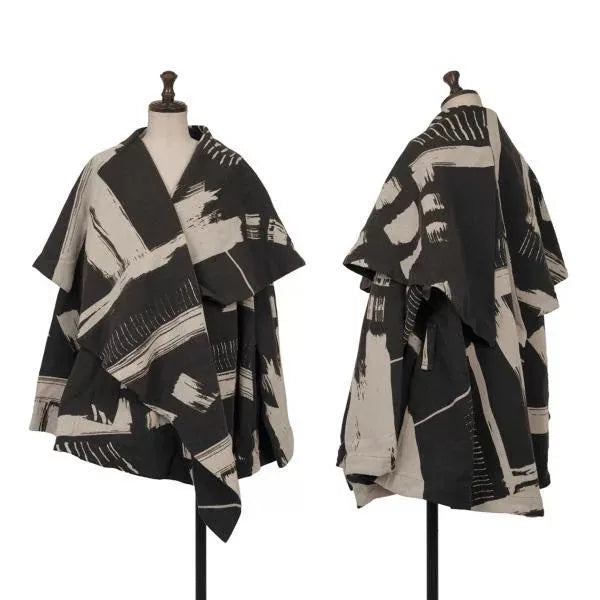 Issey Miyake Vintage Black & White Patterned Top