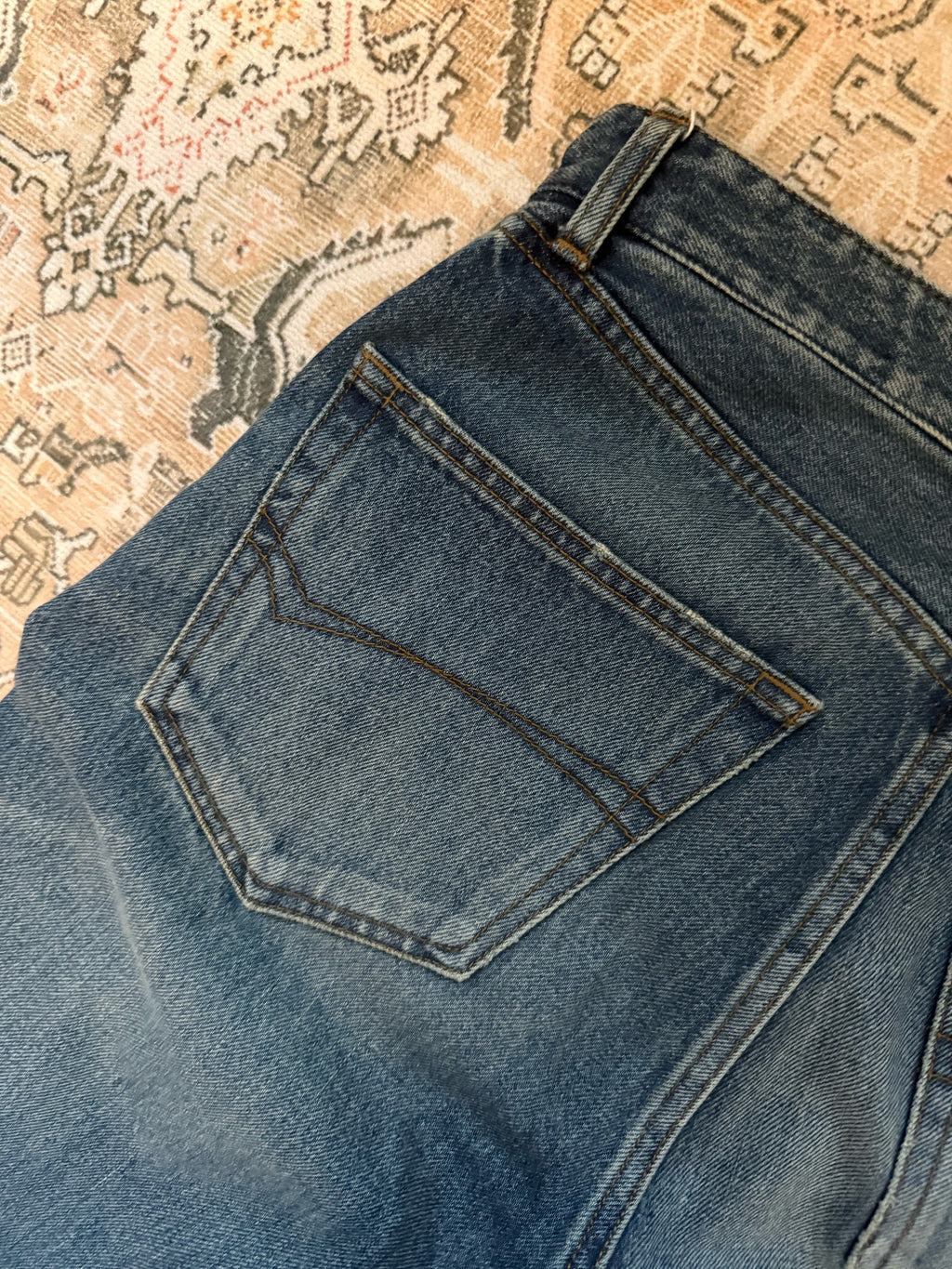 Balenciaga Distressed Blue Denim