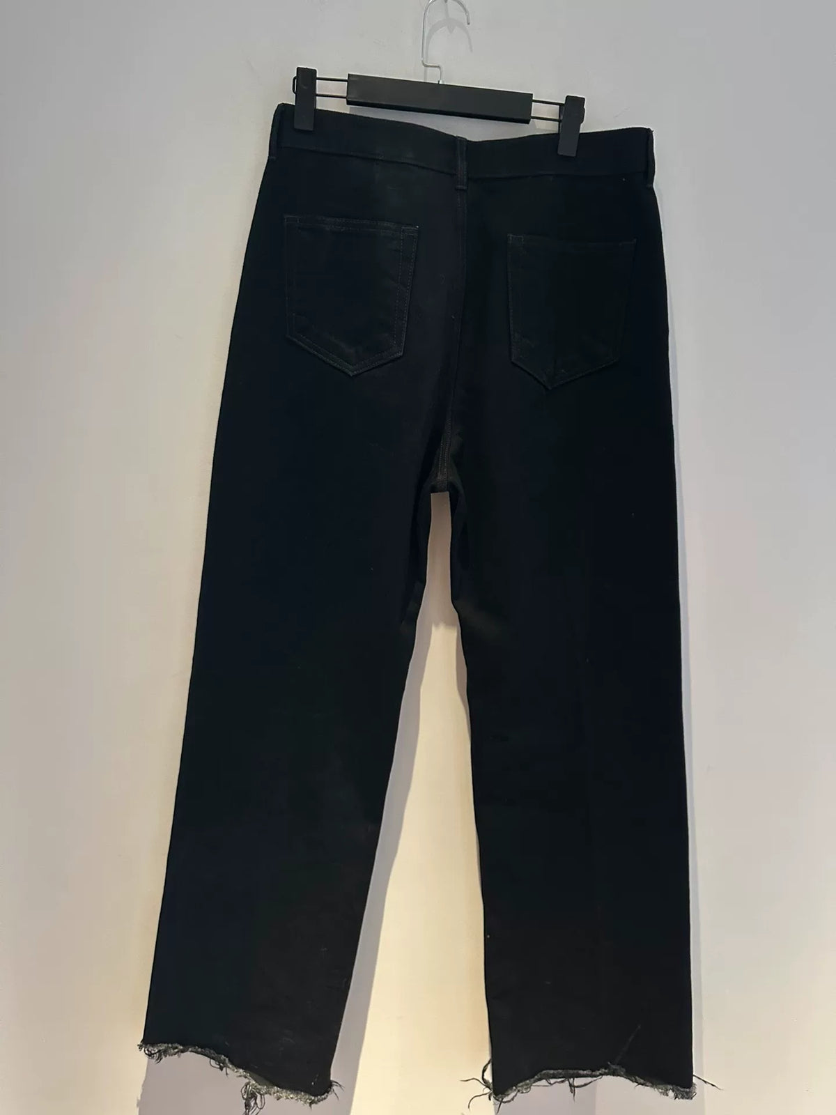 Rick Owens Geth Cut Distressed Frayed-Hem Pants