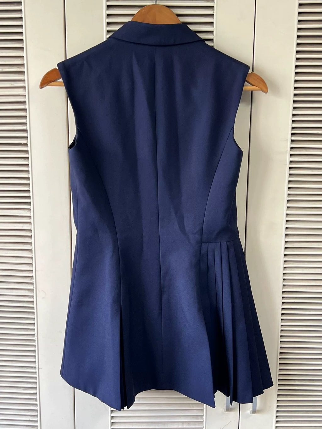 Dior Lapel Vest Silk Dress
