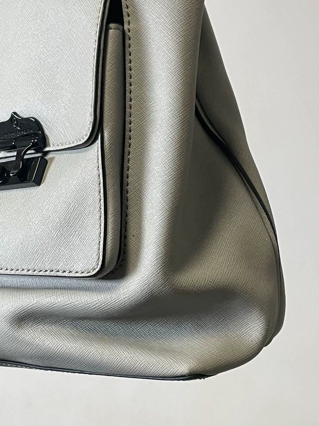 Alexander McQueen Silver Moon Grey Handbag