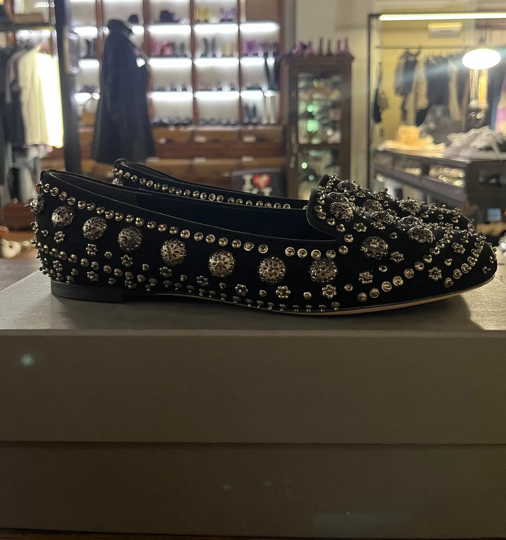 Alexander McQueen FW15 Rose Studded Loafers