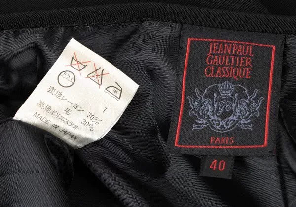 Jean Paul Gaultier Vintage Black Buttoned Skirt