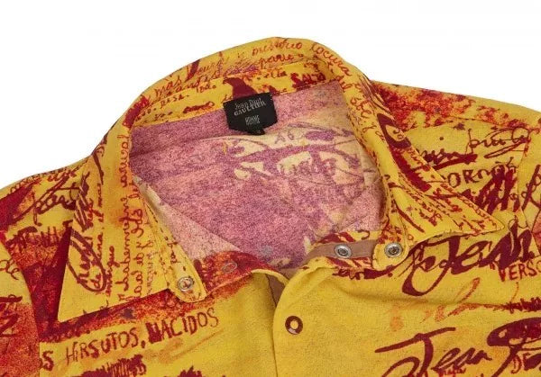 Jean Paul Gaultier Vintage Yellow Pattern Shirt