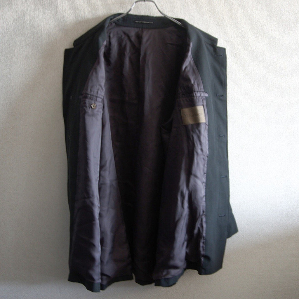 Yohji Yamamoto 1990s Stand-Collar Wool Jacket