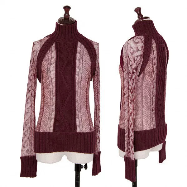 Jean Paul Gaultier Vintage Patterned Mesh Top