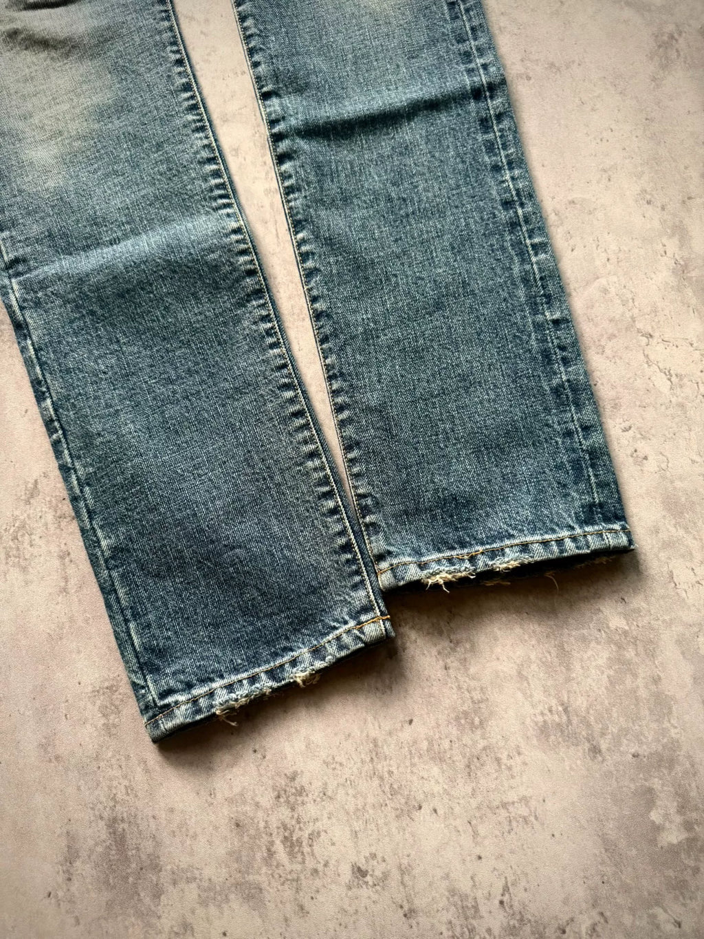 Saint Laurent Paris 16SS D02 Blue Washed Distressed Jeans by Hedi Slimane