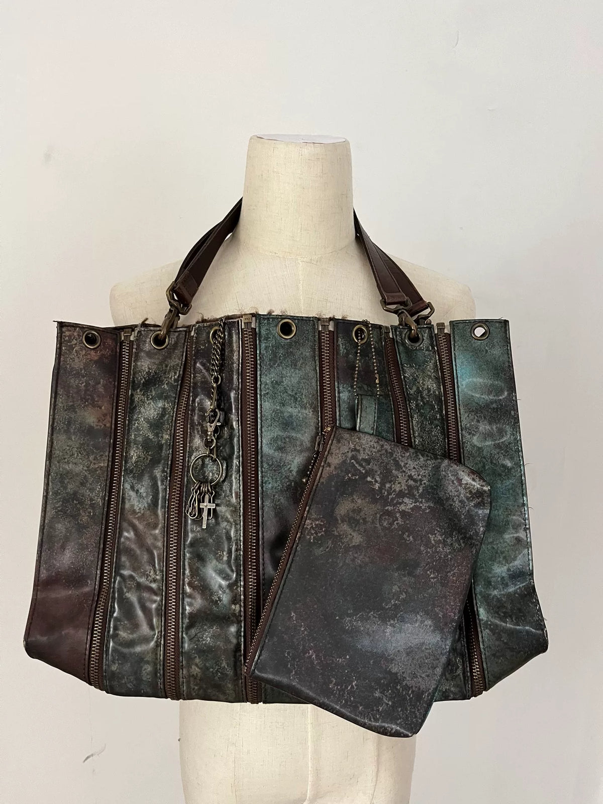 Jean Paul Gaultier Jade Beetle Deconstructed Handbag