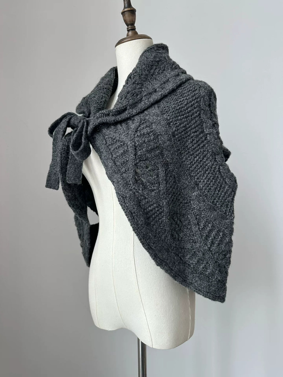 Comme Des Garcons Top Wool Cape Coat