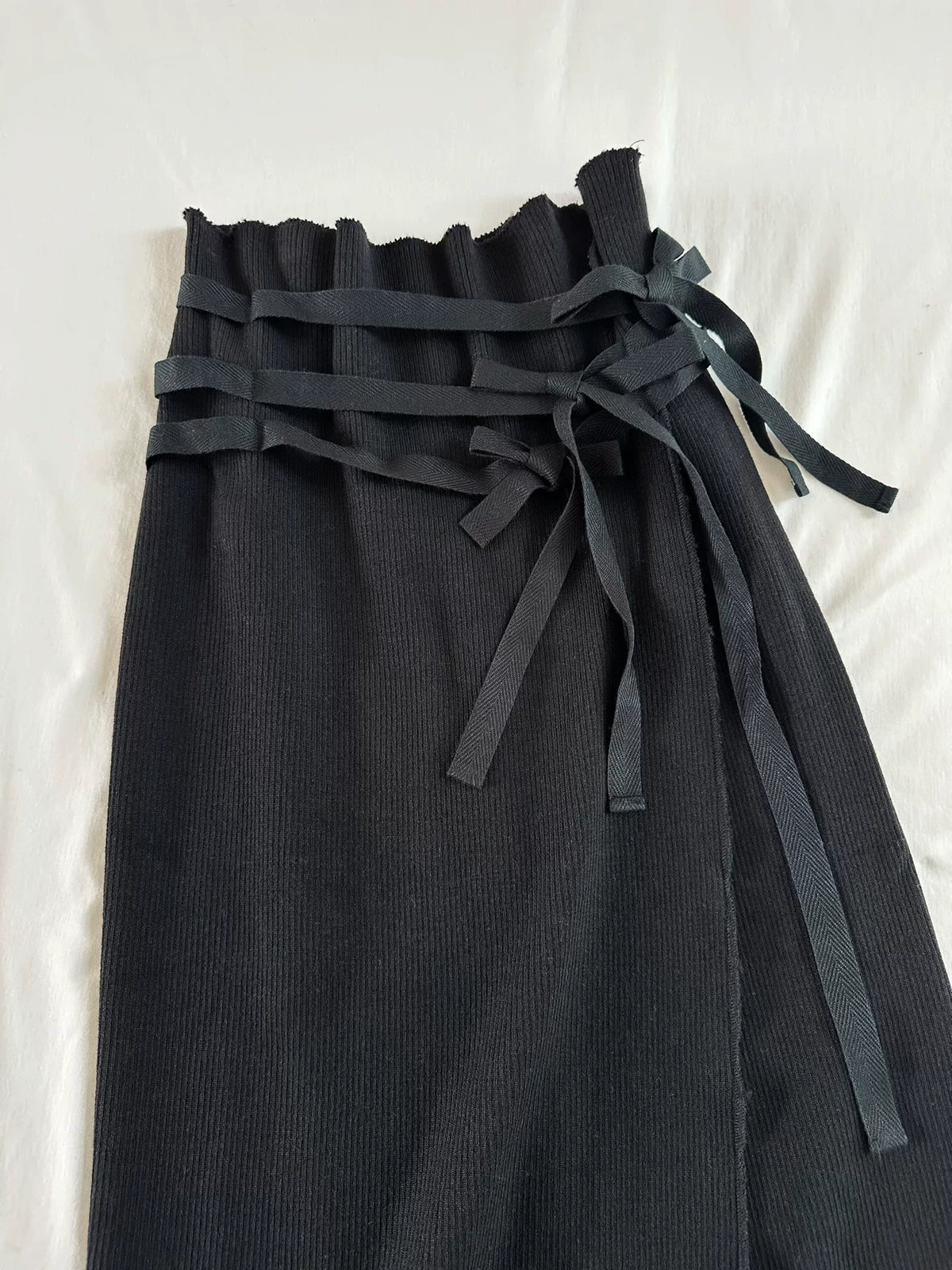 Comme Des Garcons Rei Kawakubo 1992 Tricot line Wool Skirt