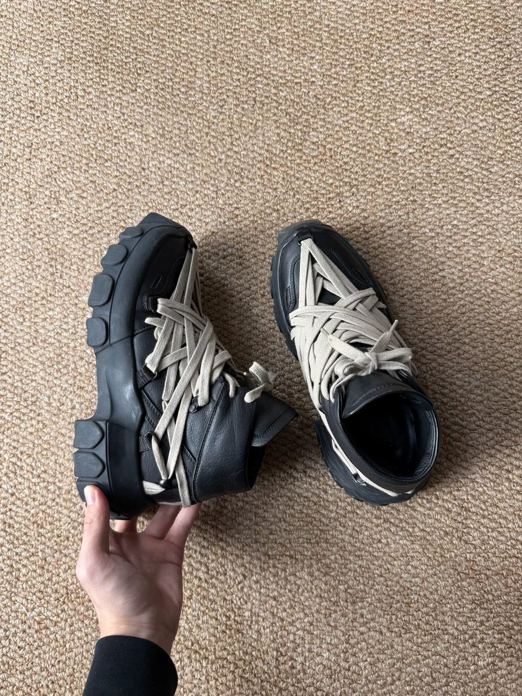 Rick Owens Octopus Sole Laced Sneakers