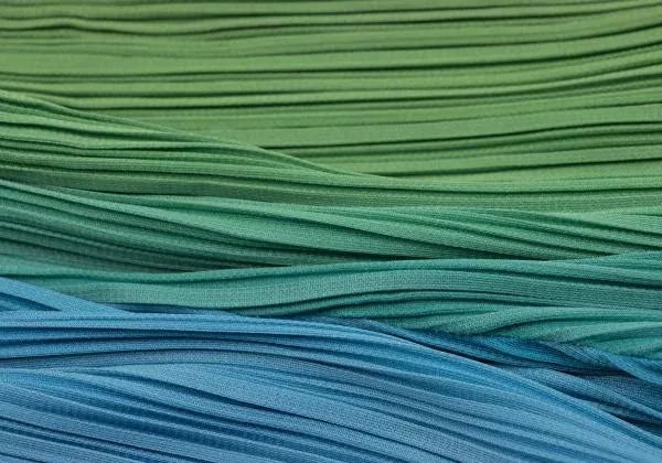 Issey Miyake Vintage Blue-Green Gradient Pleated Pants