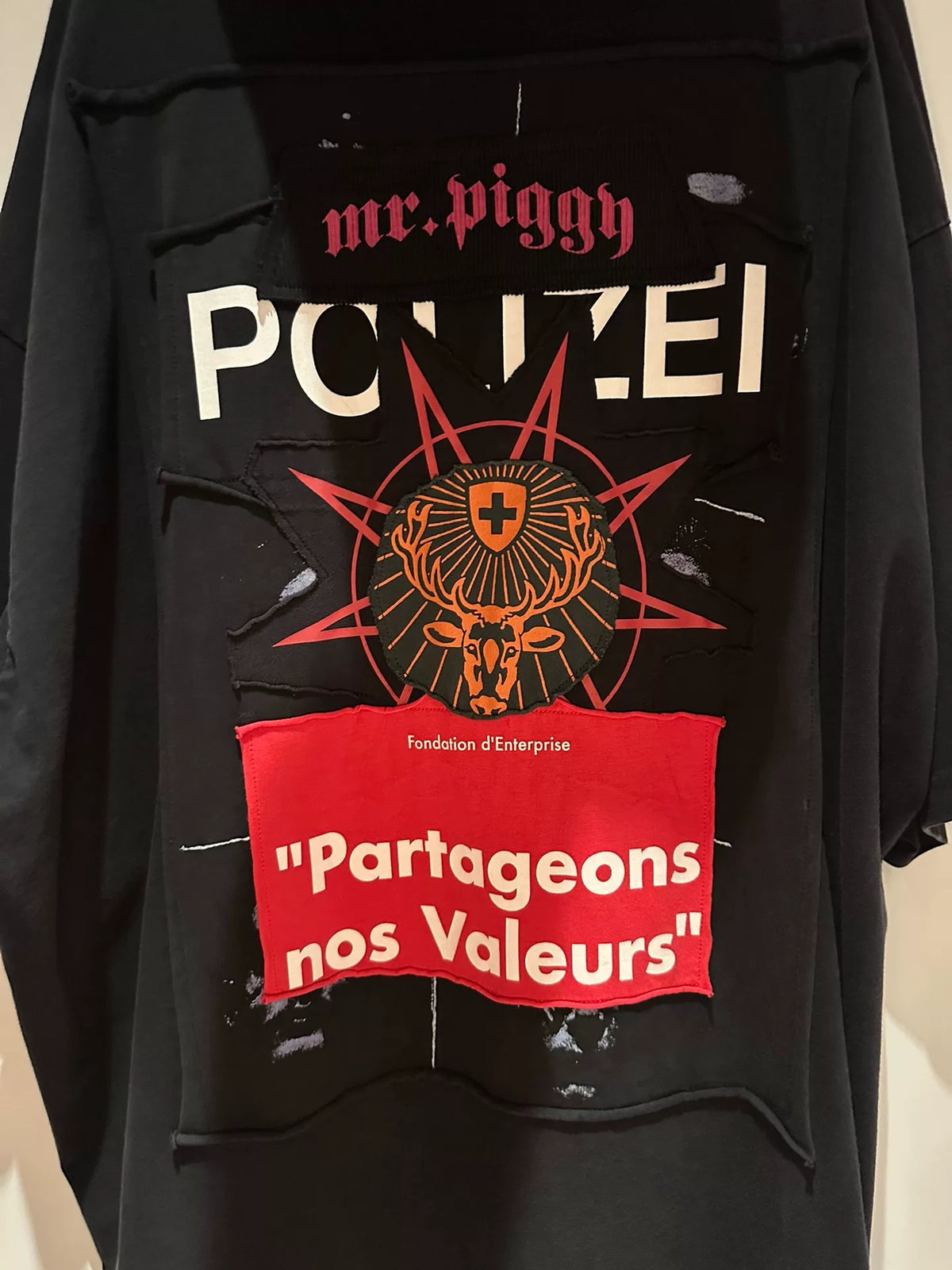 Vetements Anti-War Patch Show Version Short-Sleeve T-Shirt