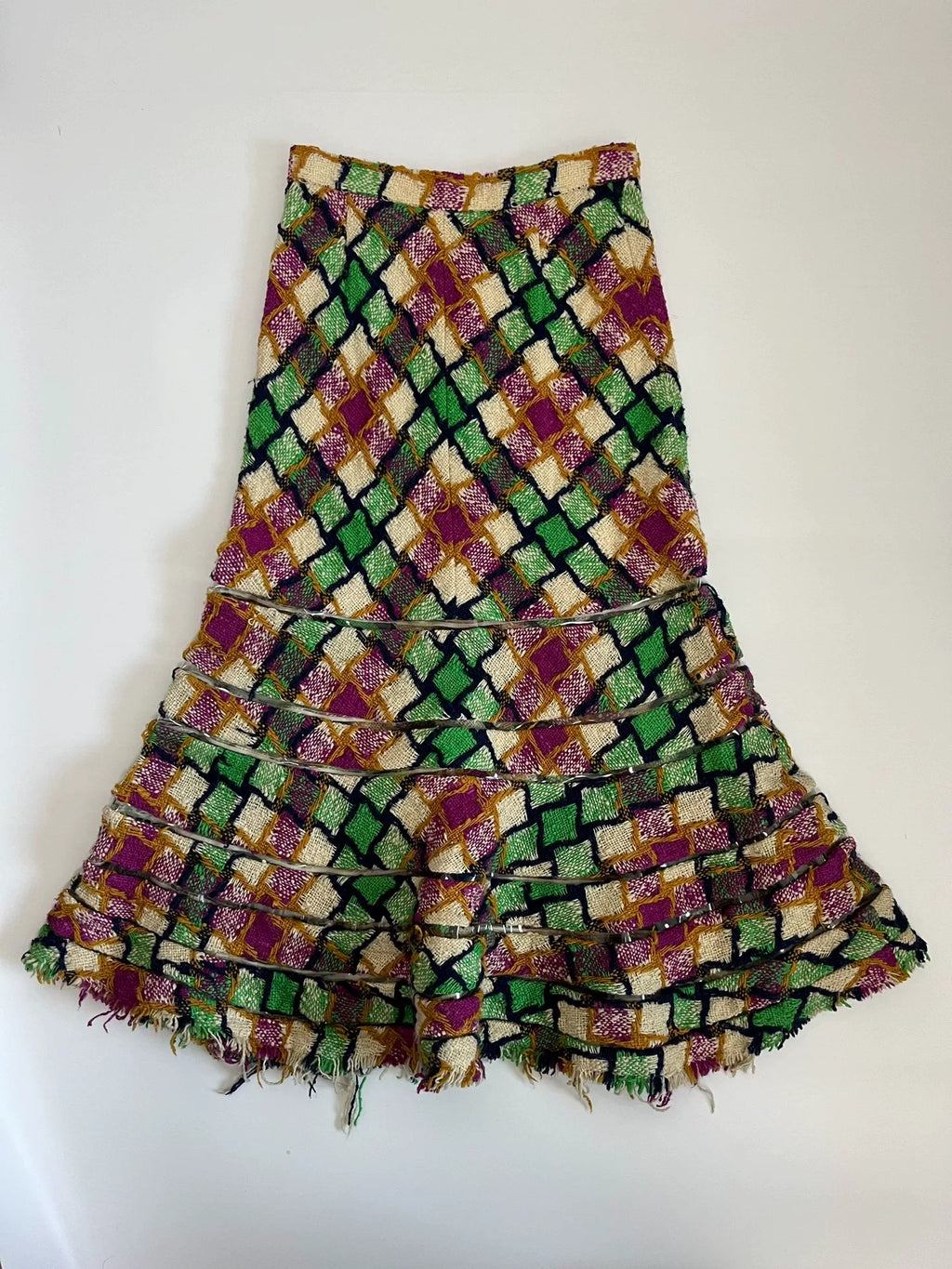 Junya Watanabe Plaid Midi Skirt
