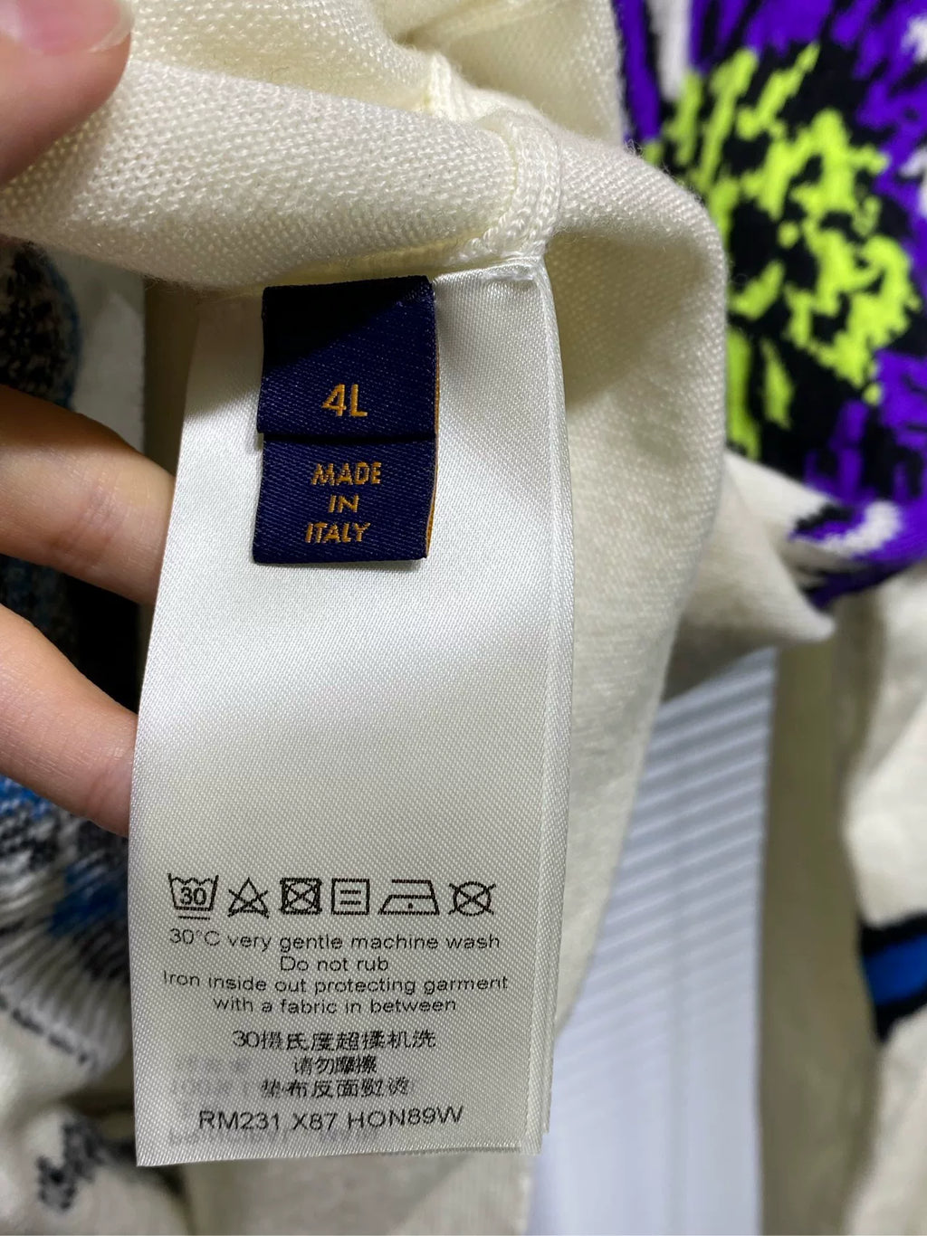 Louis Vuitton Sweater Floral Embroidered Knit Sweater