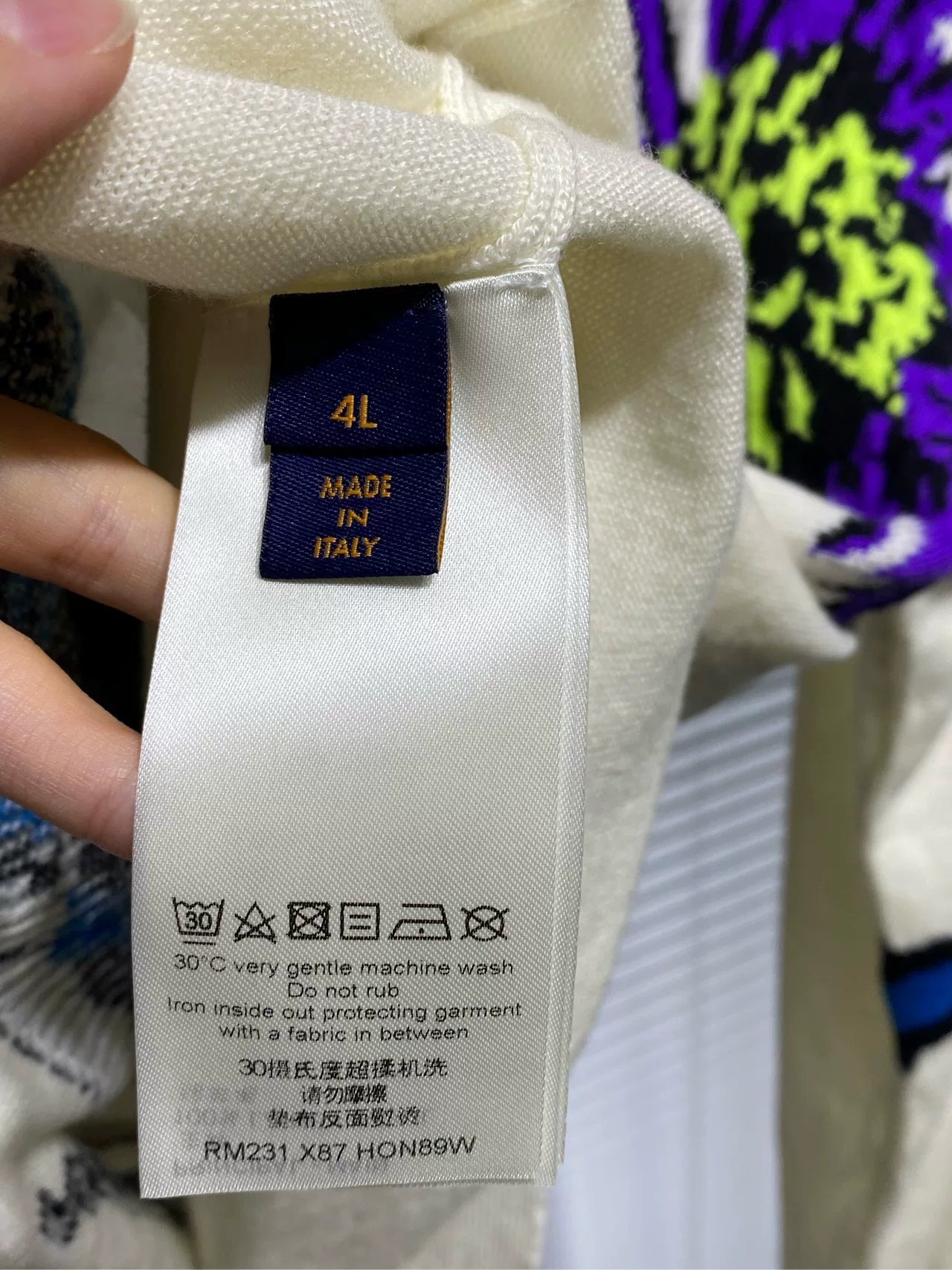 Louis Vuitton Sweater Floral Embroidered Knit Sweater