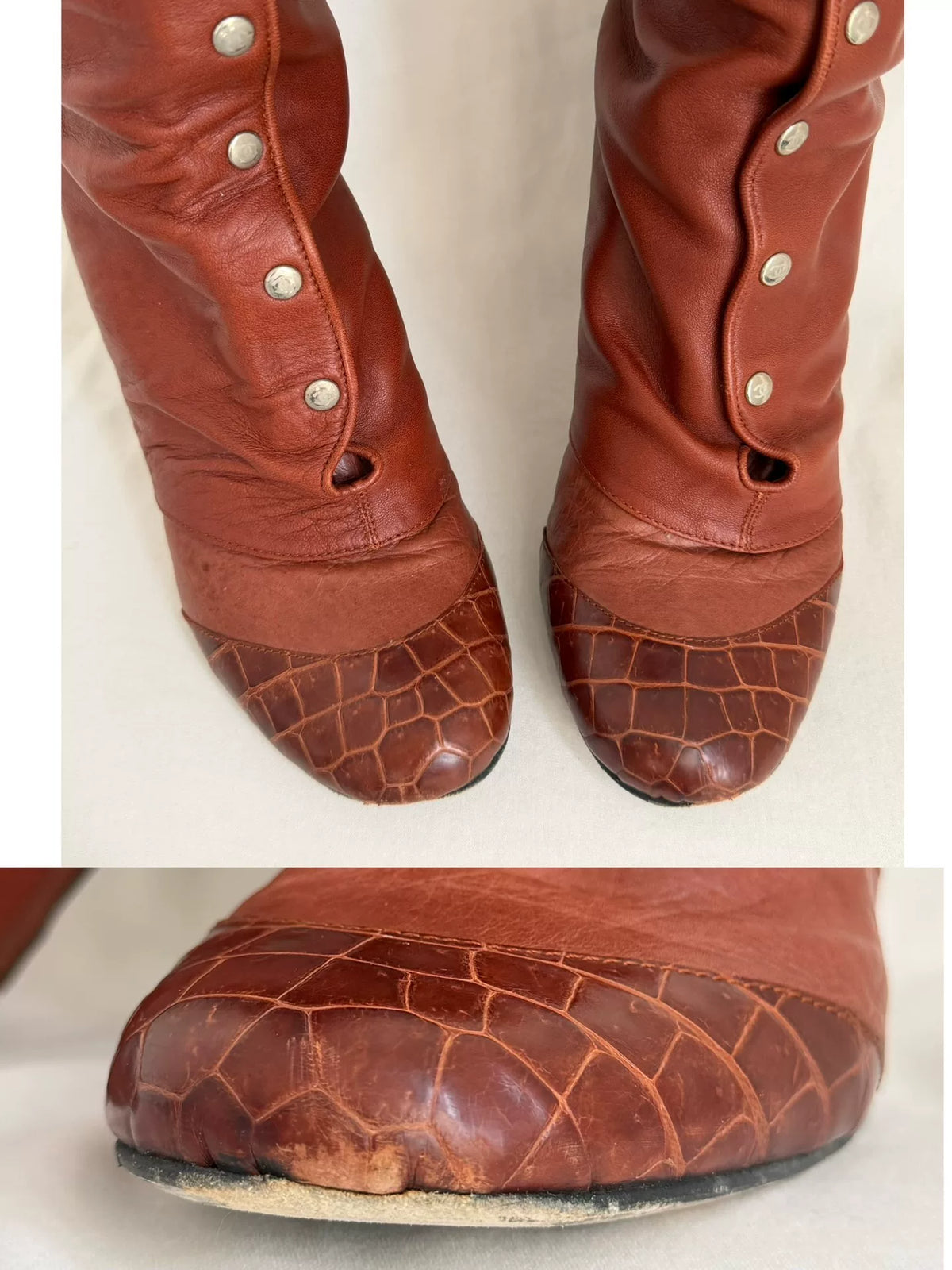 Chanel Brown Boots