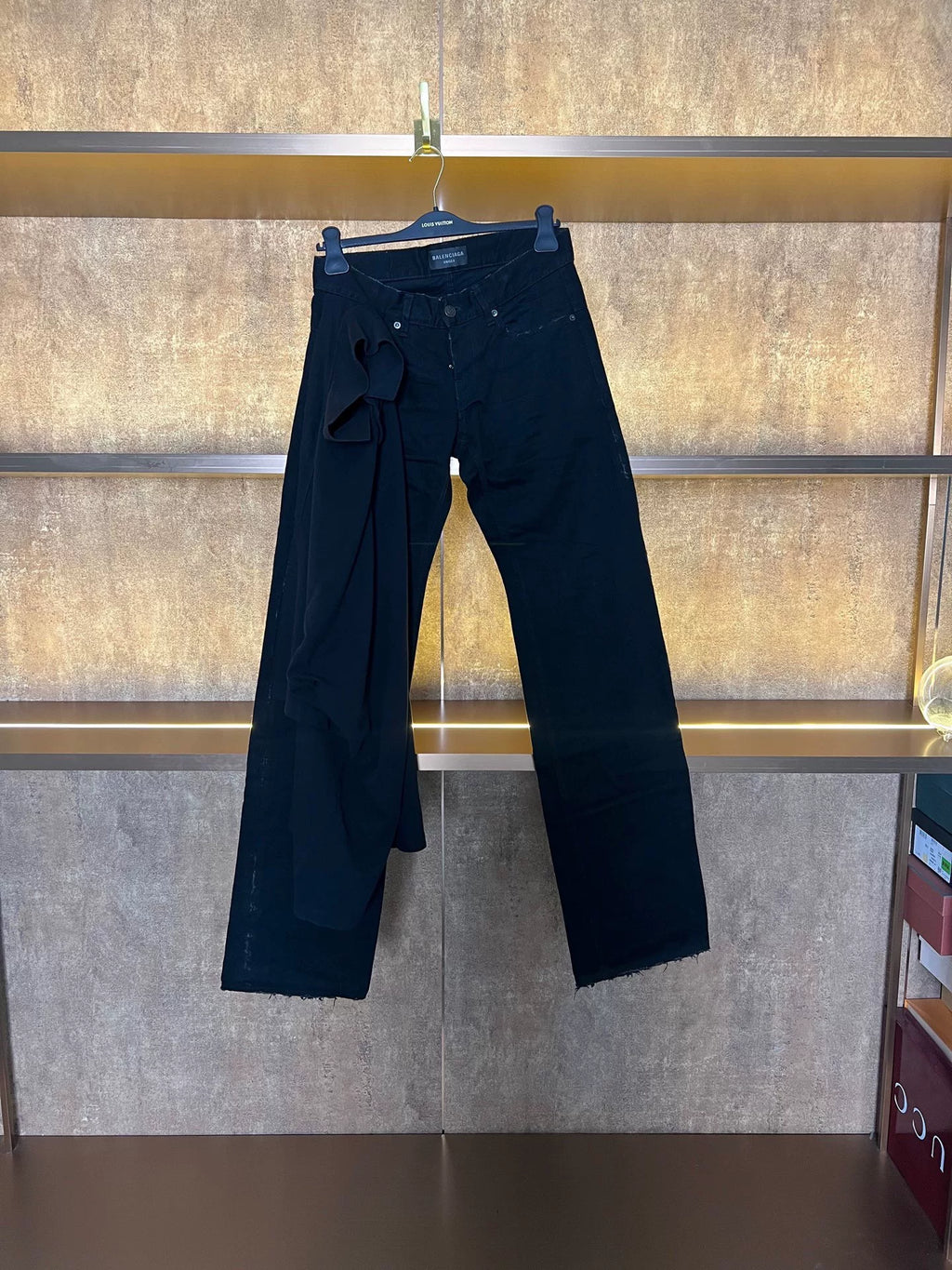 Balenciaga Side Seam Denim Shorts