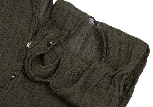Issey Miyake Vintage Green Pleated Top