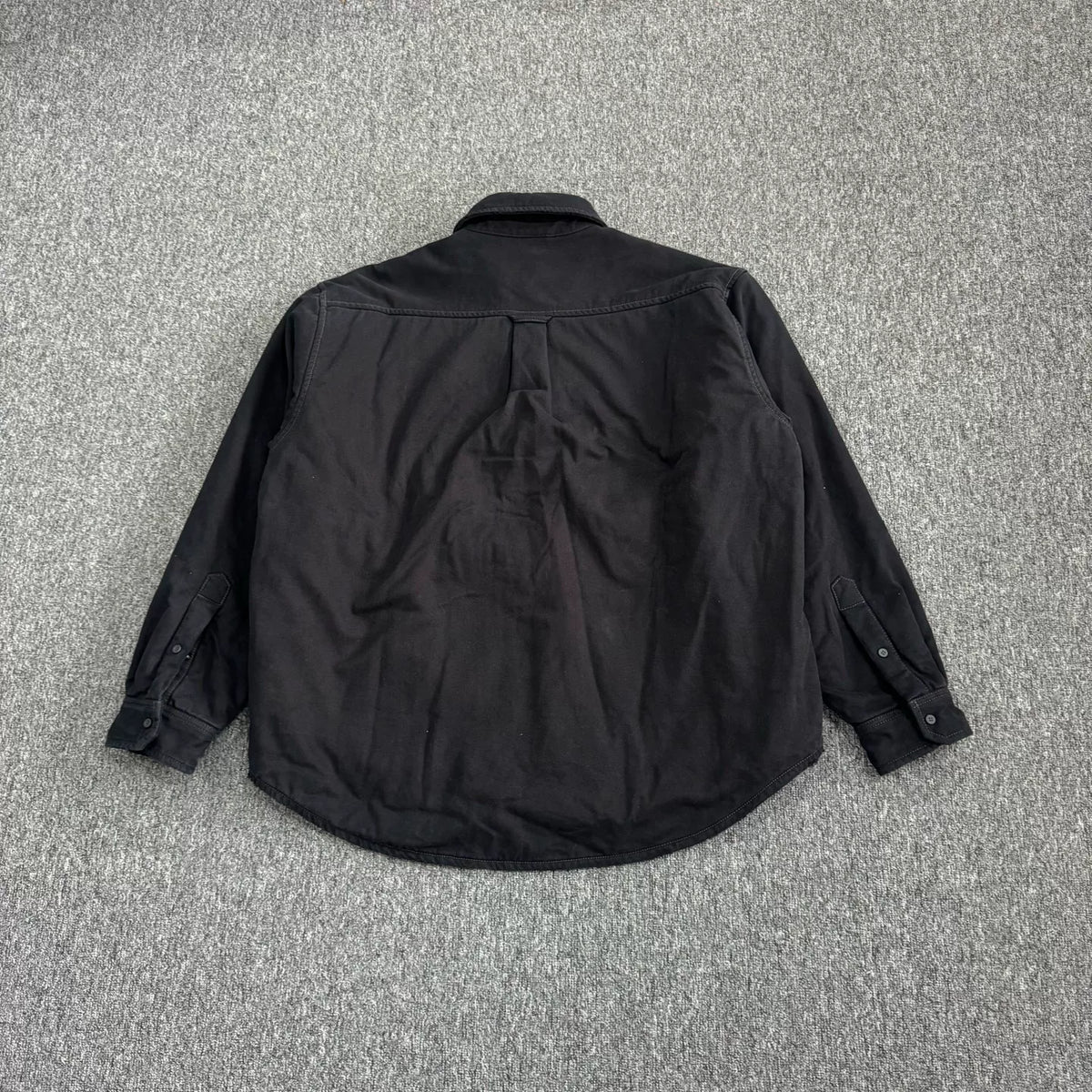 Balenciaga Black Washed Distressed Denim Jacket
