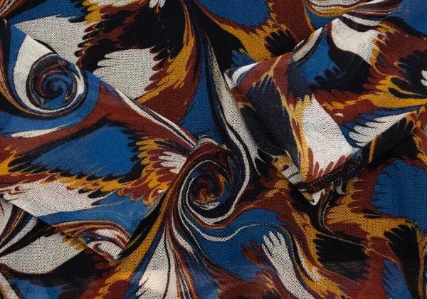 Jean Paul Gaultier Vintage Dark Floral Mesh Top
