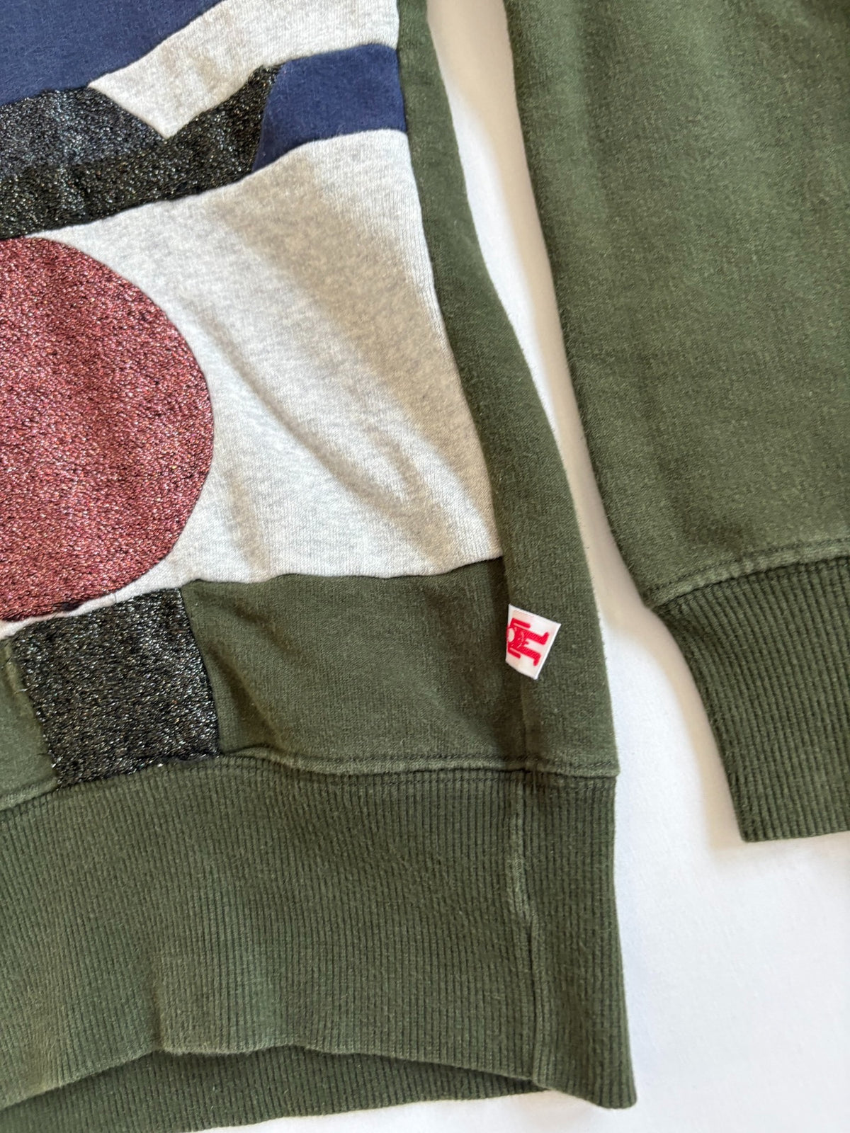 Walter Van Beirendonck Color-Block Panel Embroidered Sweatshirt