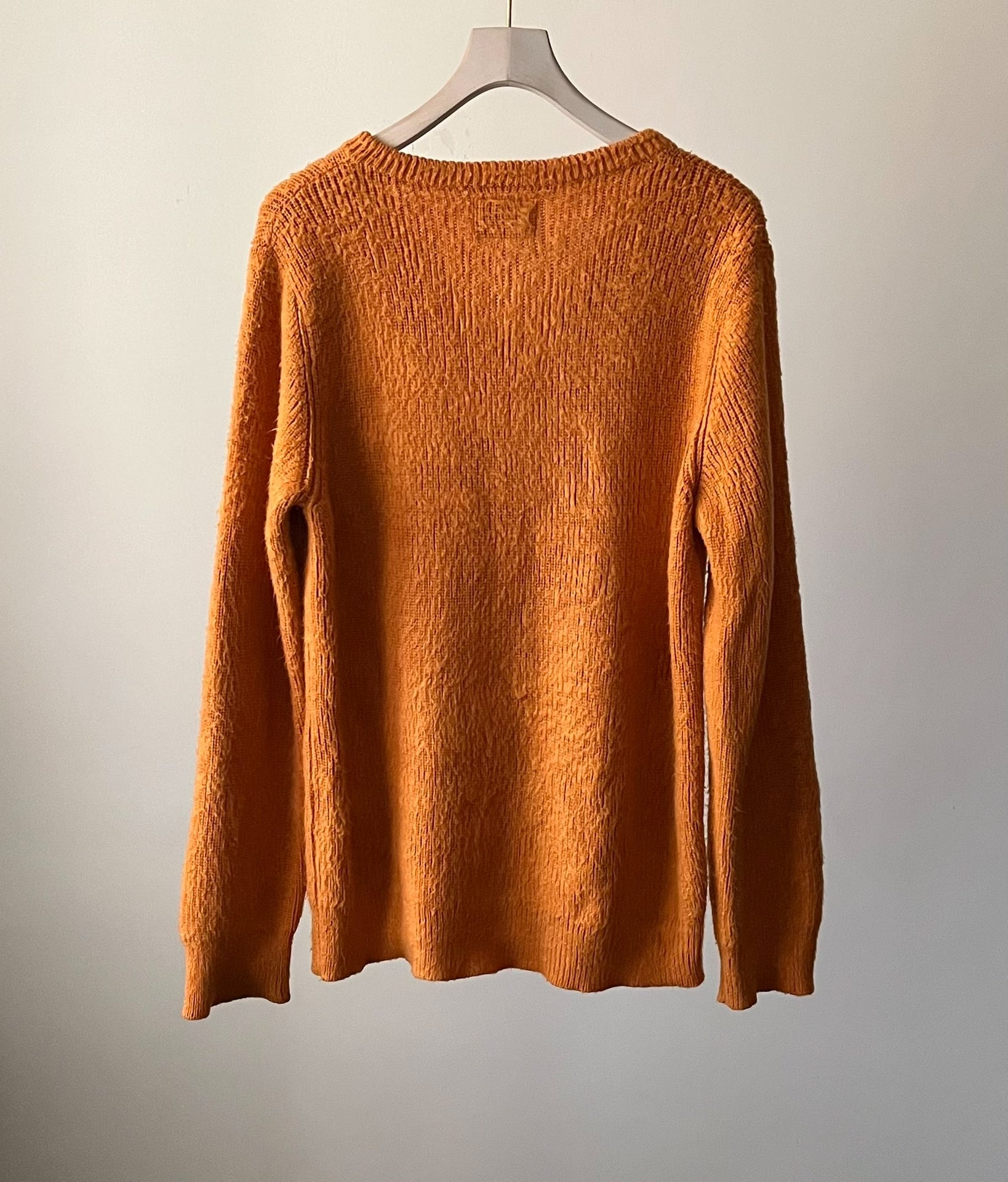 Number (n)ine 03AW Grunge V Knit Sweater Orange