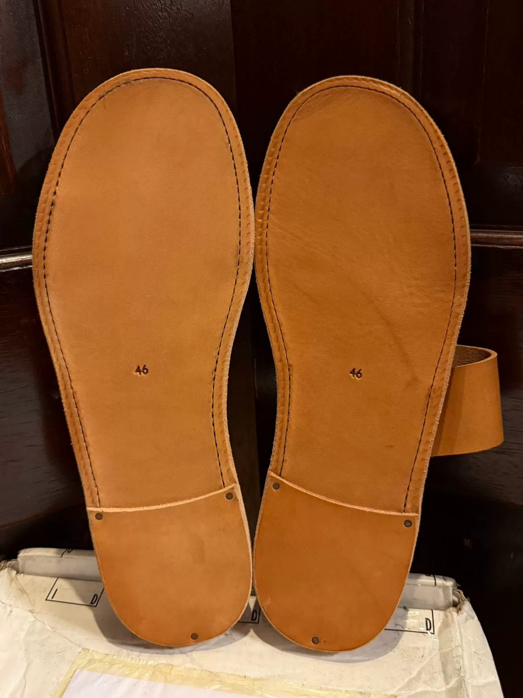 Guidi Brown Double-Strap Cowhide Sandals