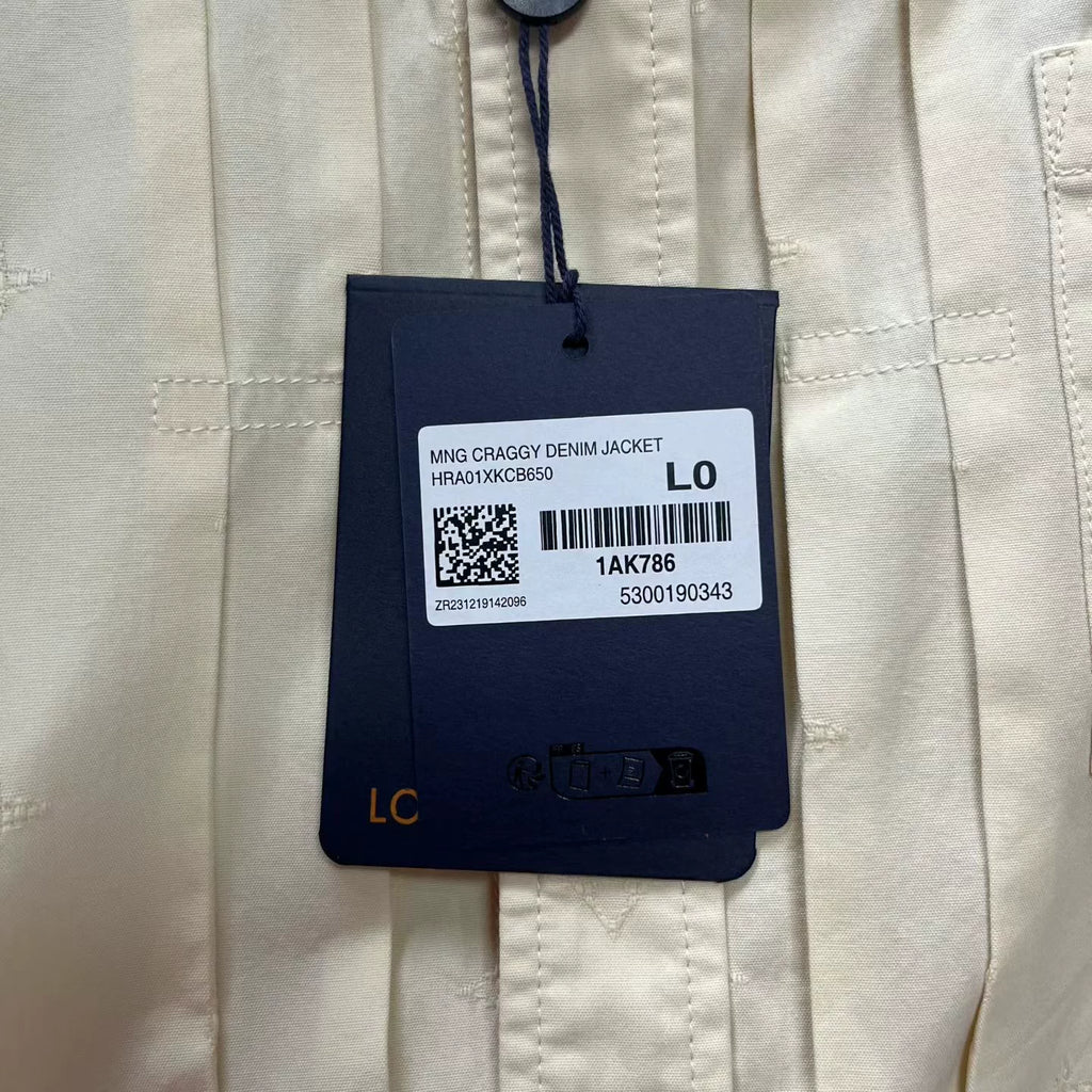 Louis Vuitton All-Over Logo Embroidered Single-Button Work Jacket