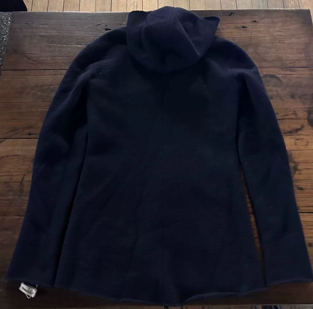 M.A+ Deep Blue Classic Cross Cut Wool Pilot Jacket