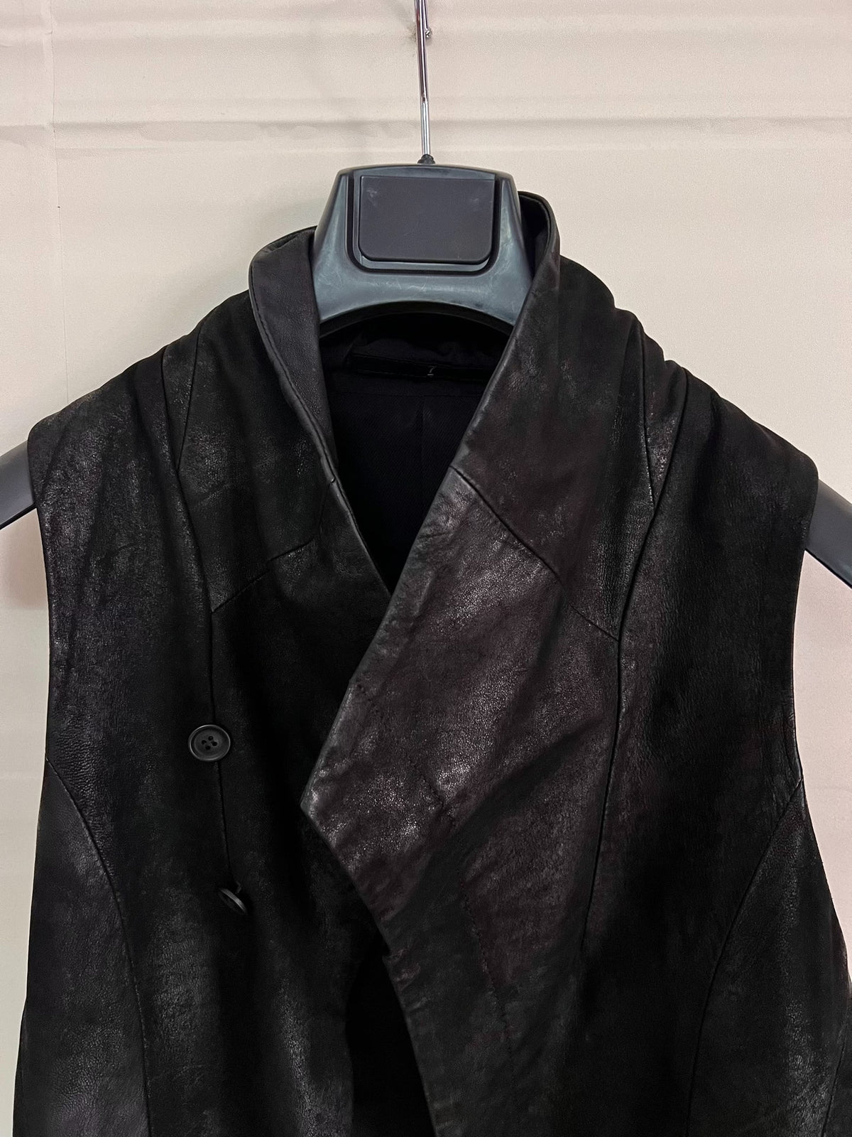 Julius_7 Distressed Lamb Leather Vest