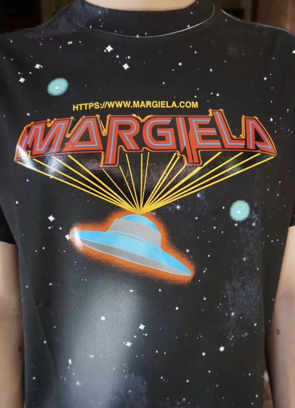 Maison Margiela SS19 Spaceship Space Print Cotton Tee