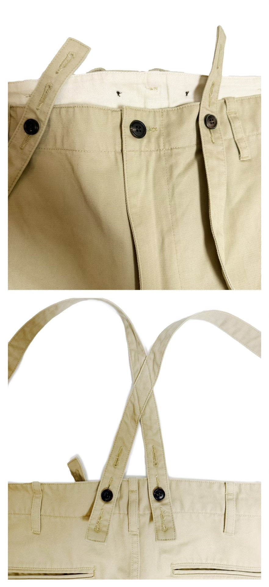 Visvim 21SS Jumbo Pastoral Braces Cotton Shorts