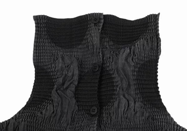 Issey Miyake Vintage Black Polka Dot Pleated Top