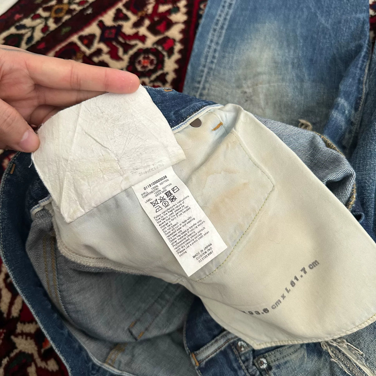Visvim 19SS SS Ict Dry5 Distressed Jeans