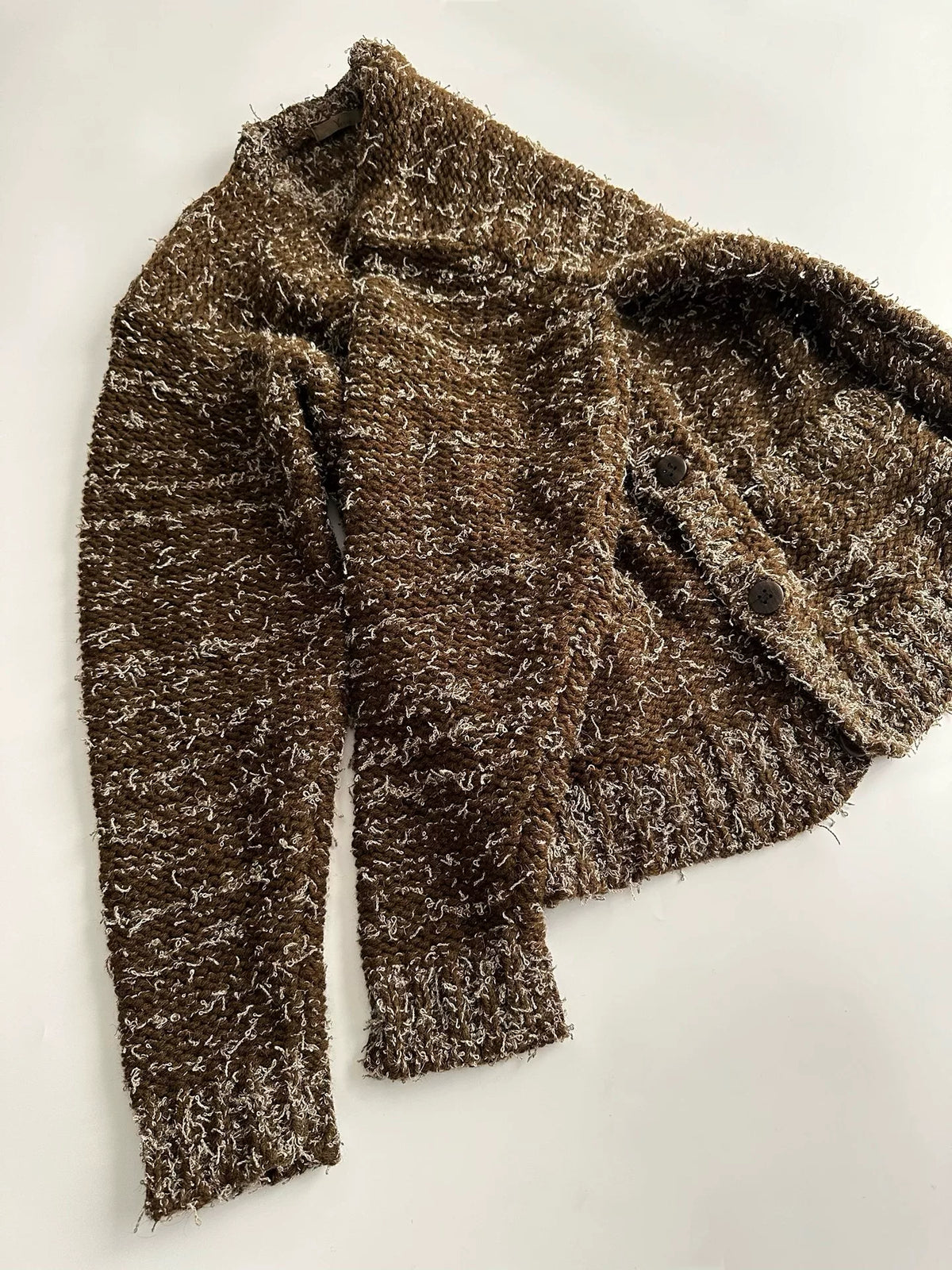 Yohji Yamamoto early men's line snowflake sweater cardigan