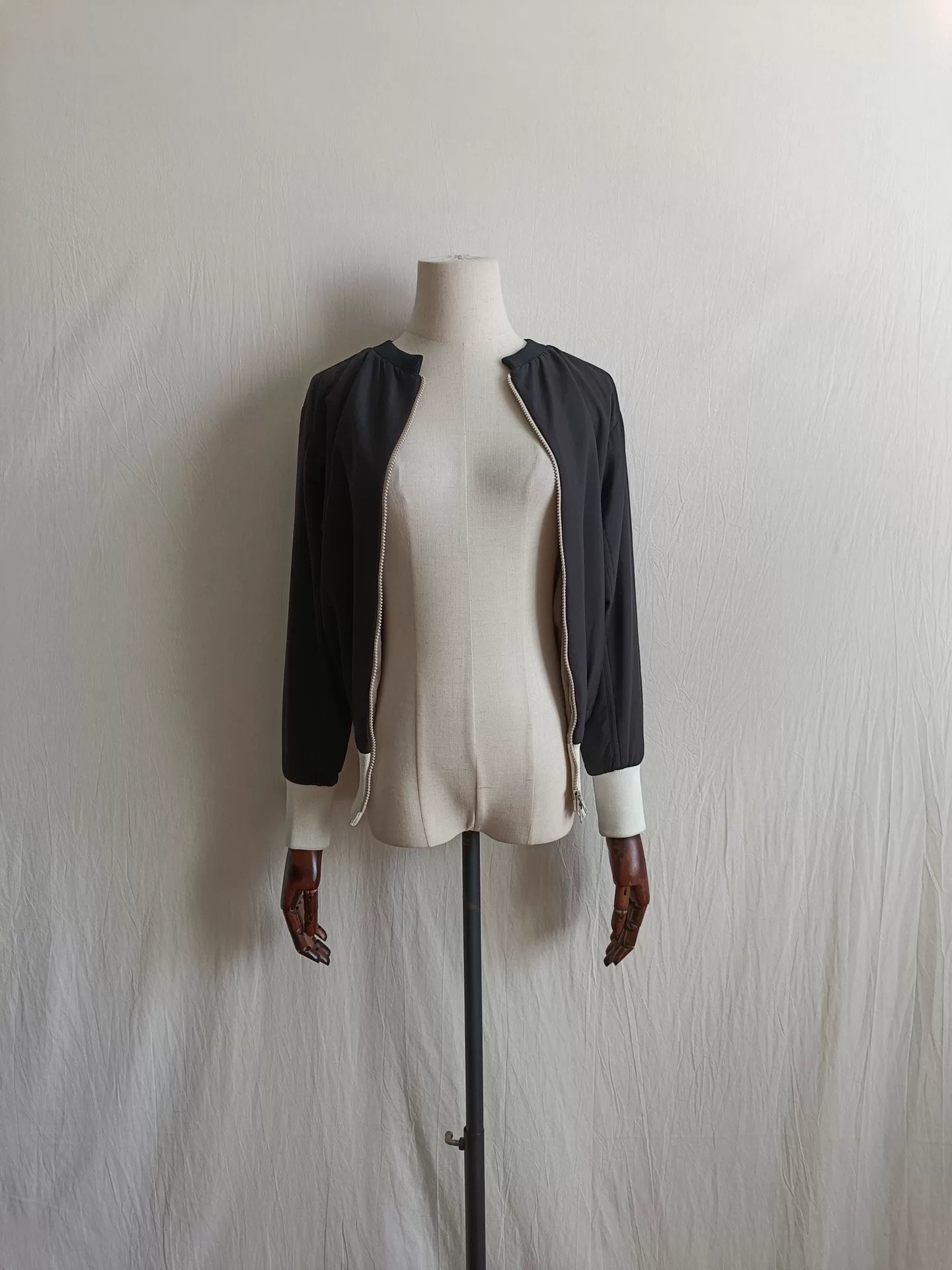 Yohji Yamamoto 02AW White Zip Up Sweater