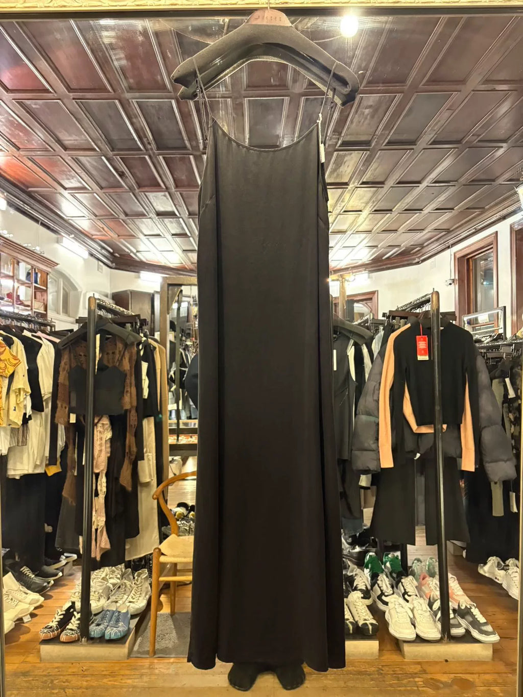 Uma Wang SS23 Black Anaya Silk Dress